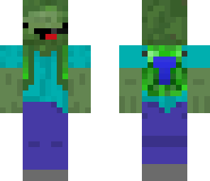 derp zombie with headset and backpack