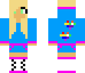 girl in blue hoodie