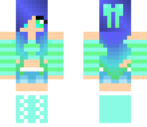 blue and green