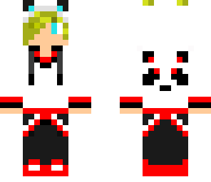 emo blonde panda