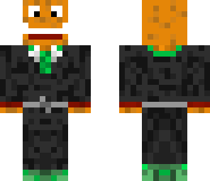 pumpkin head suited