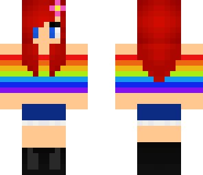 hot rainbow girl
