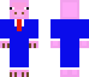 the blue tuxedo pig