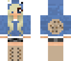 blue cookie monster girl