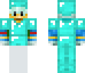 donald duck iron armor with diamond armor