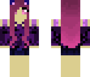 purple gothic punk girl