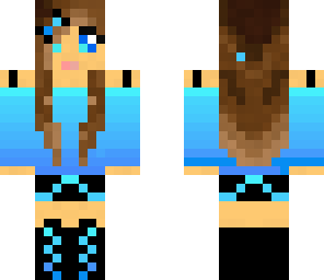 cute blue girl