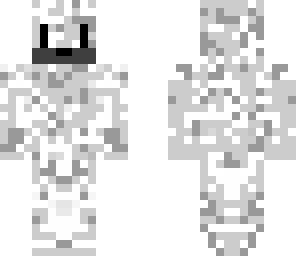 white and black fox