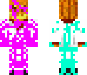 mr skindex pink and blue suit