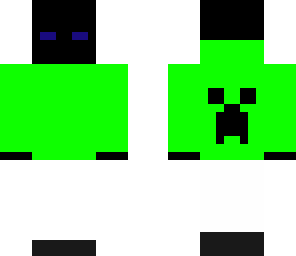 enderman with creeper hoodie