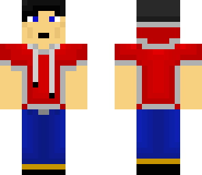 red hoodie boy