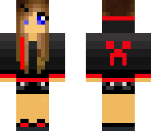 red nd black girl 