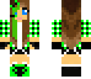 gamer girl green