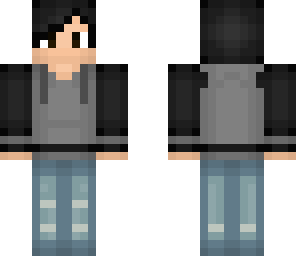 black hoodie boy