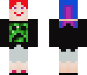 mysterious rainbow creeper girl