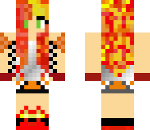 flame biker girl