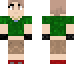 mira darko - green shirt and khakis shade