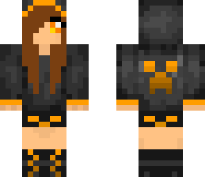 orange fade girl