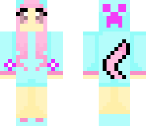 blue cat girl