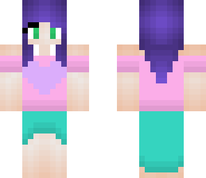 purple haired girl