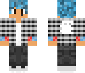 gamer with light blue hair