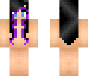 black hair purple streak skin base vote if using