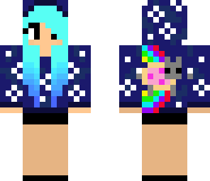 edited version of nyan cat girl