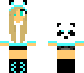 light blue panda