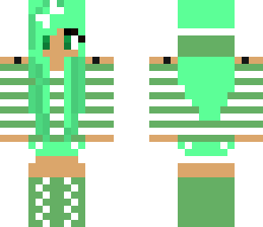 cute green girl