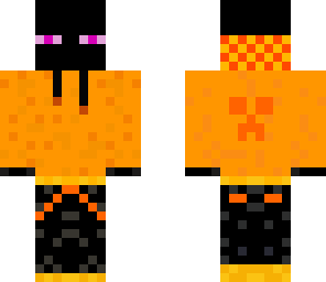 enderman orange hoodie