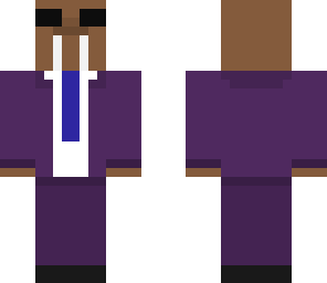 walrus in a purple suit