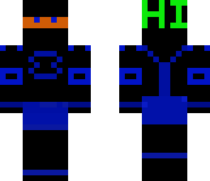 blue ninja suit