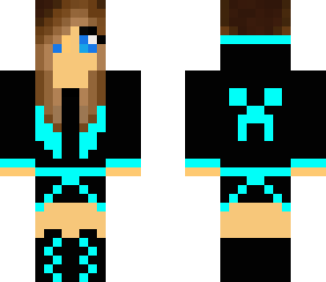 blue skater girl
