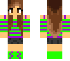 purple and green