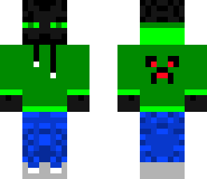 enderman with a creeper jacket