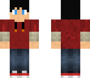 red hoodie teenager