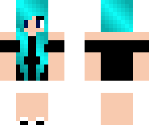 blue haired girl