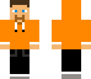 orange hoodie