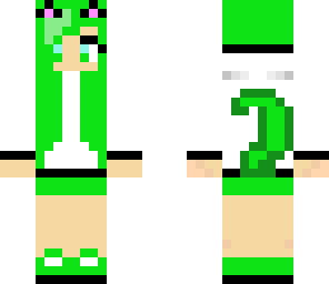 green kitty fixed up