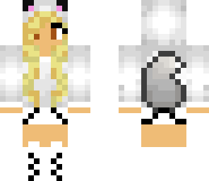 blond wolf girl