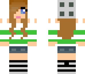 edit of green girl