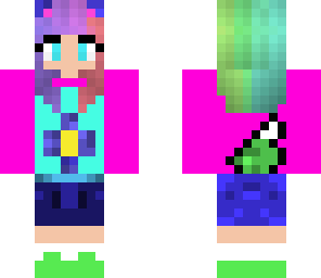 rainbow wolfy girl