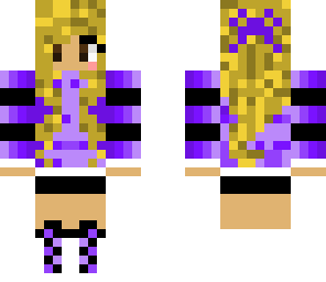 purple anime girl