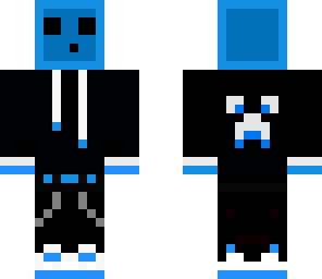 blue slime in black