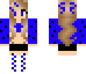 blue polkadot girl 