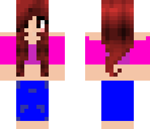 cute girl with bow in her red hair