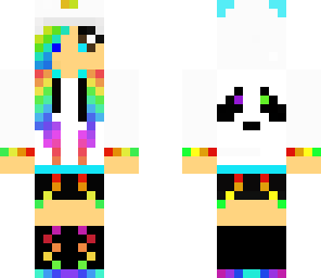 edited rainbow panda