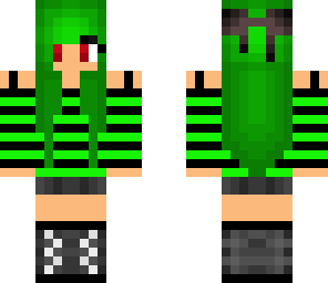 green teen girl