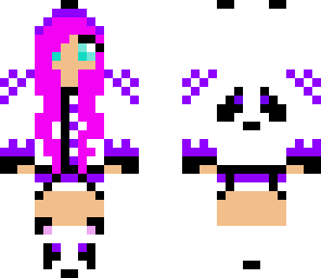 purple panda skin
