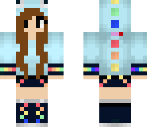 brunette dino girl
